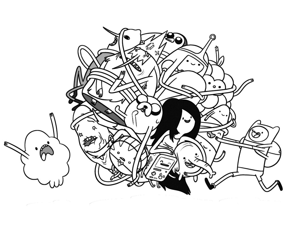 Adventure time coloring pages