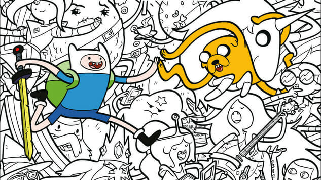 Whoa check out this mathematical adventure time official coloring book preview