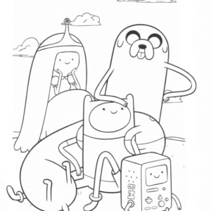 Adventure time coloring pages printable for free download