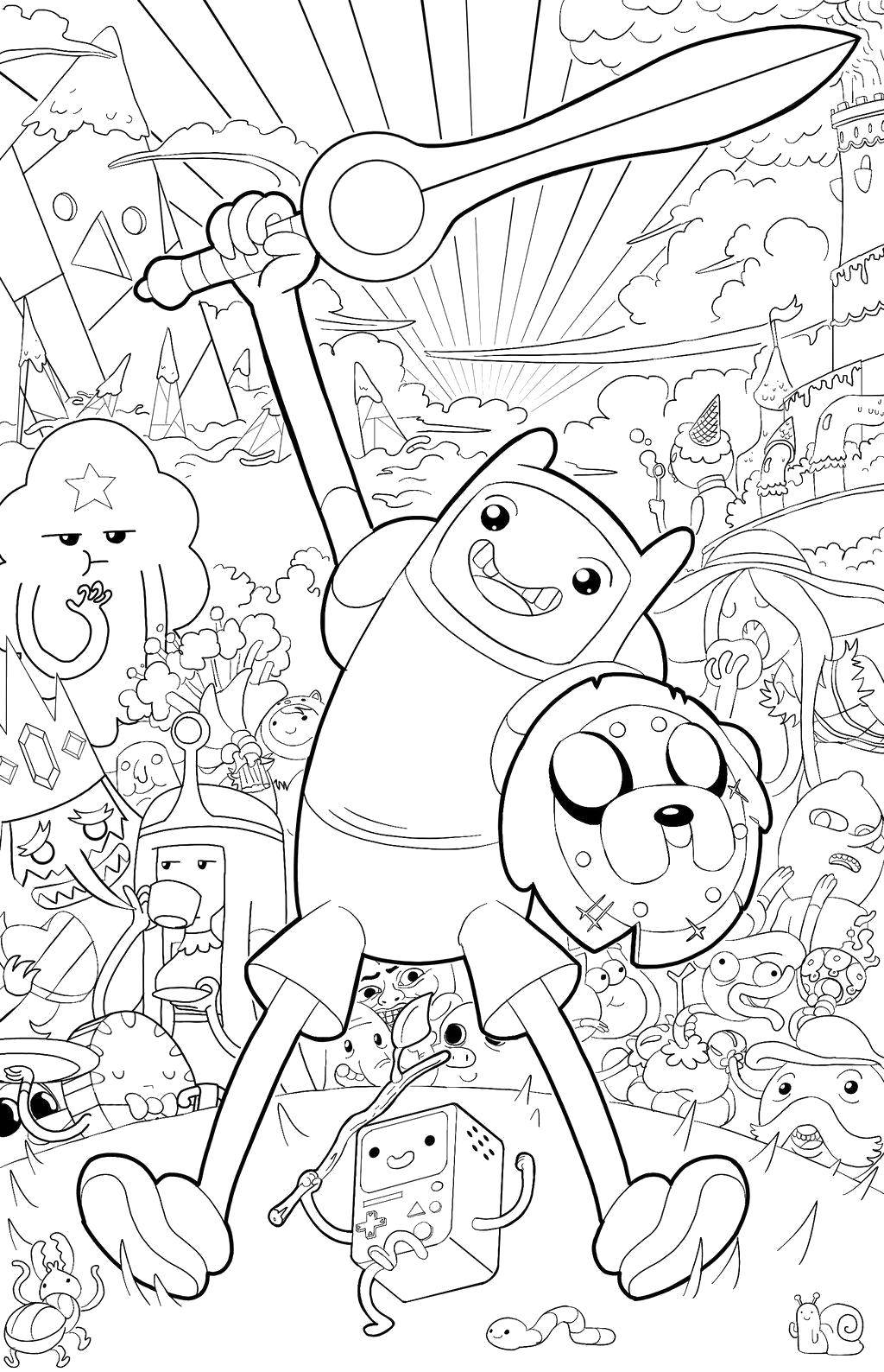 Online coloring pages coloring page adventure time adventure time download print coloring page