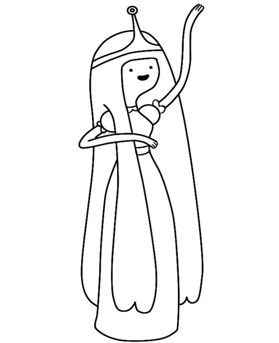 Free easy to print adventure time coloring pages