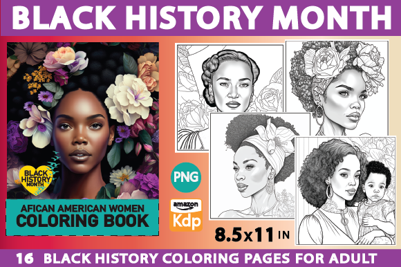 Printable black history month coloring pages for teens adults market