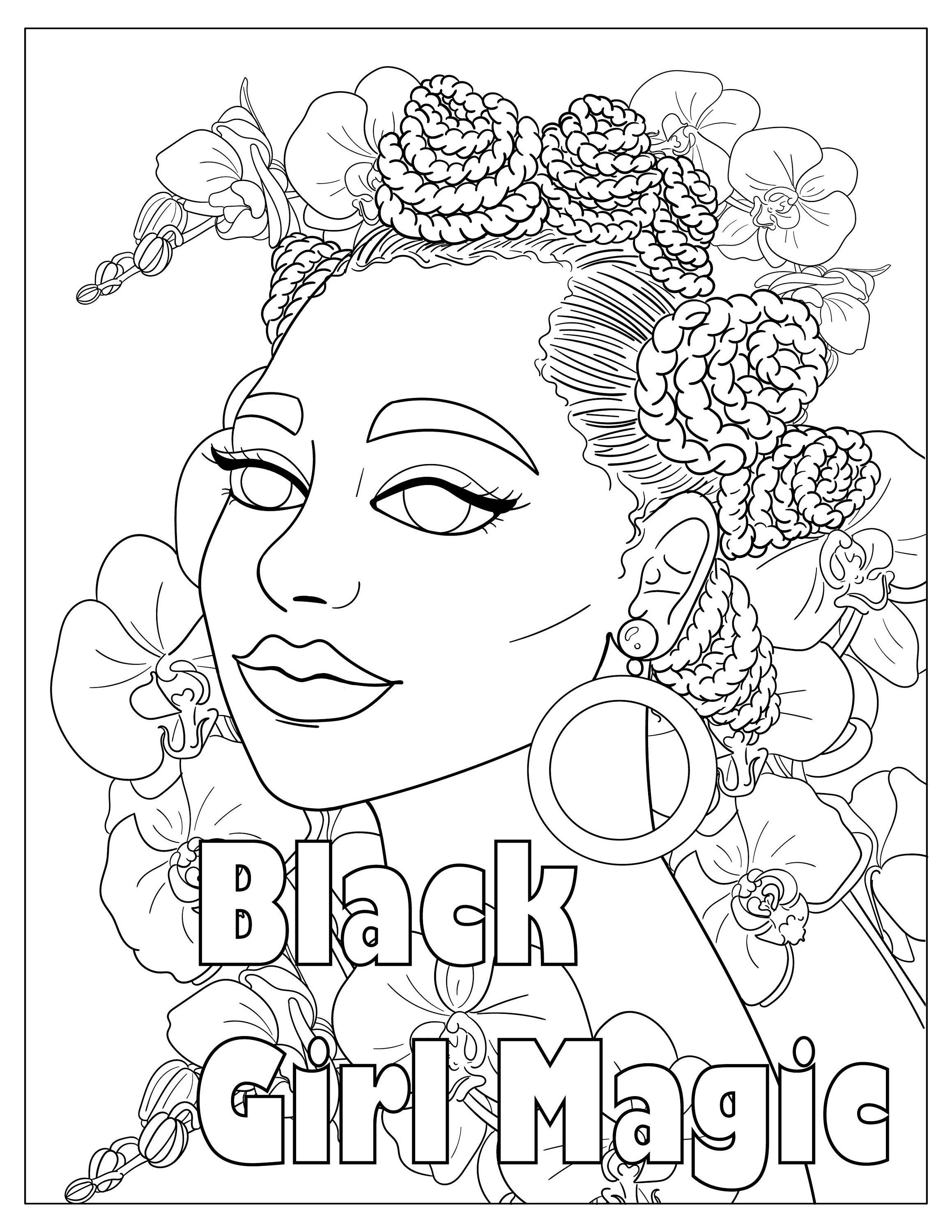 Pin on black women diversity coloring pages