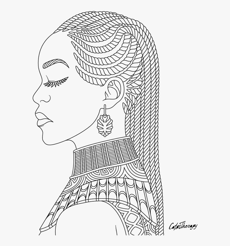 African queen coloring pages hd png download transparent png image