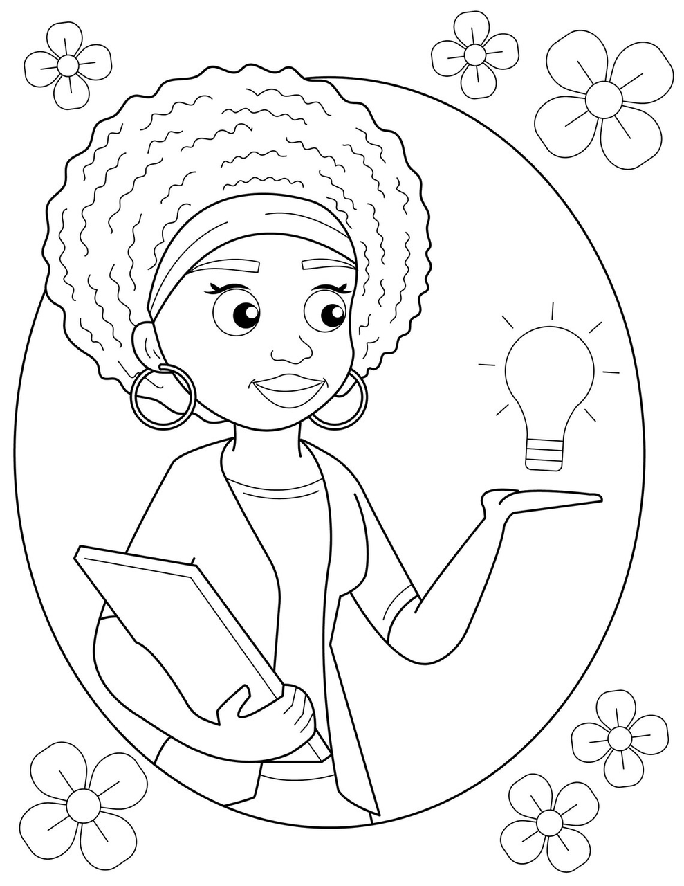 Afro kids coloring book coloring book coloring pages for kids printable coloring pages