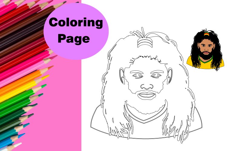 African american coloring pages design bundles