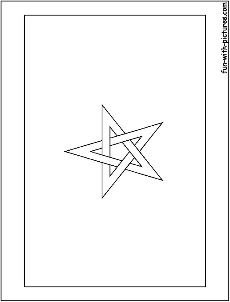 African flags coloring pages