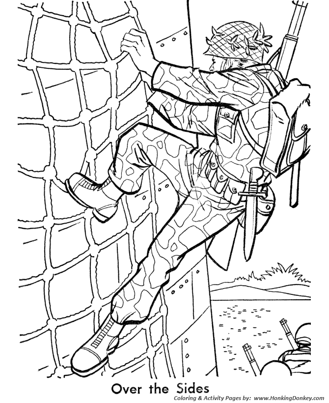 Armed forces day coloring pages us marines from a ship coloring page sheet for prek kids