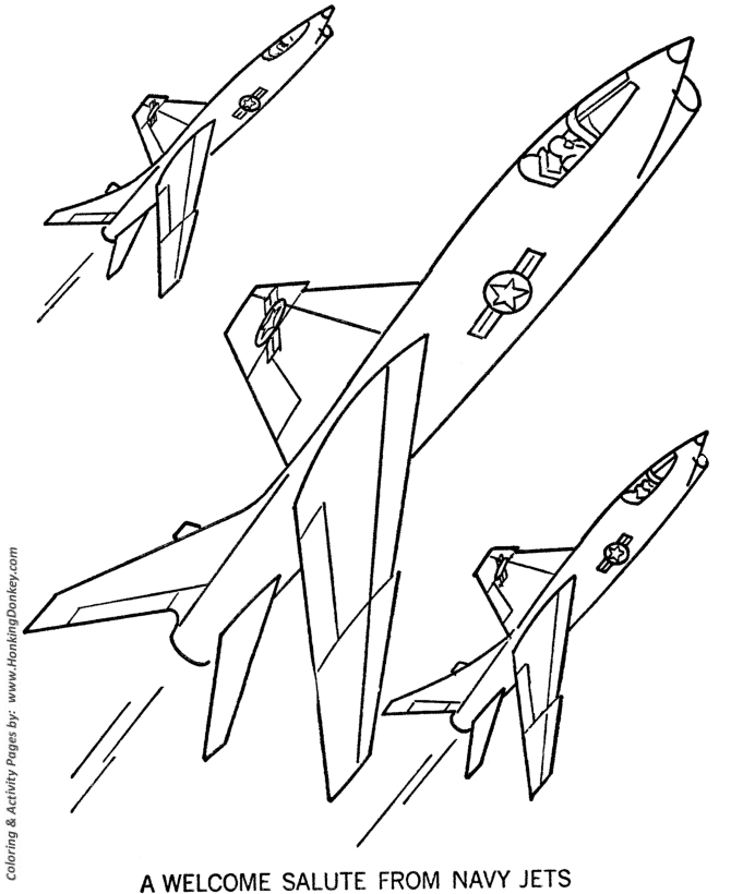 Armed forces day coloring pages navy jets armed forces holiday coloring page sheet for prek kids