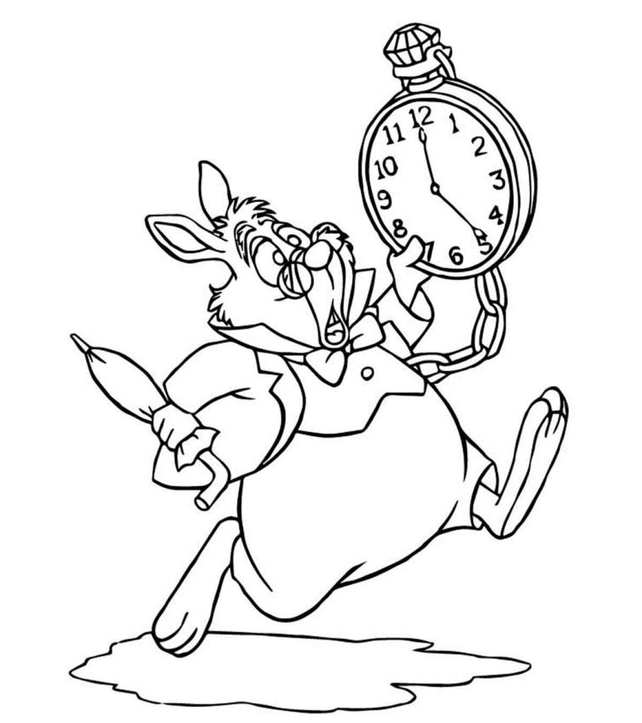 Top free printable alice in wonderland coloring pages online