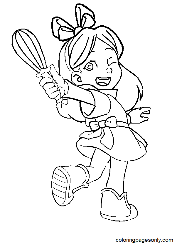 Alices wonderland bakery coloring pages printable for free download