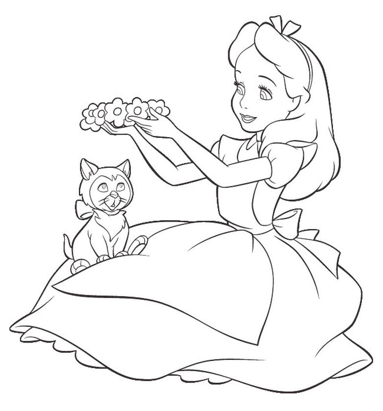 Get this alice in wonderland coloring pages free printable cr