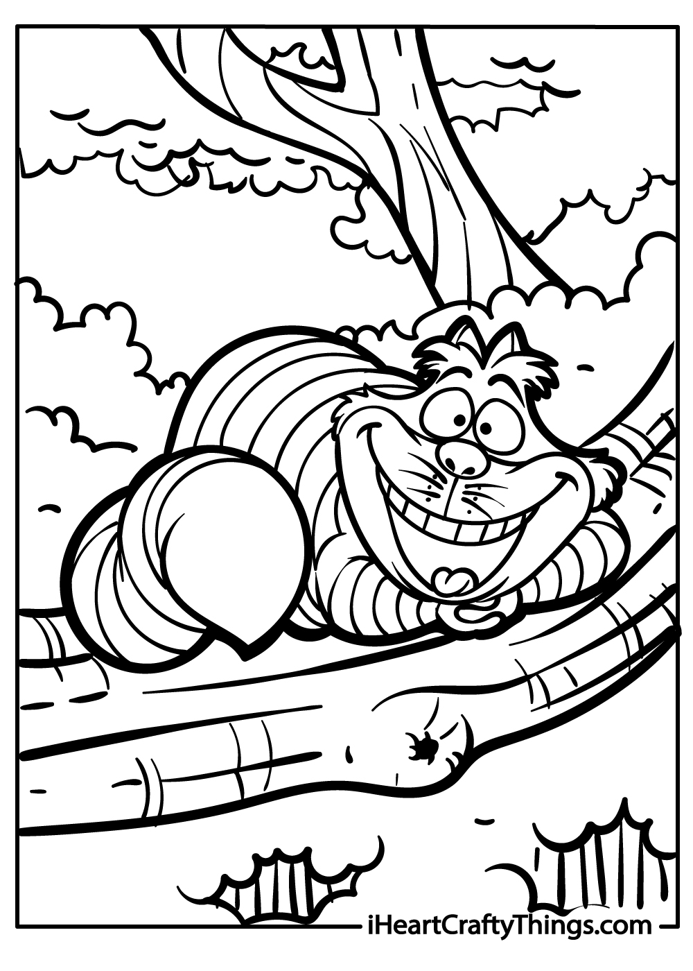 Alice in wonderland coloring pages free printables