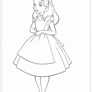 Alice in wonderland coloring pages printable for free download