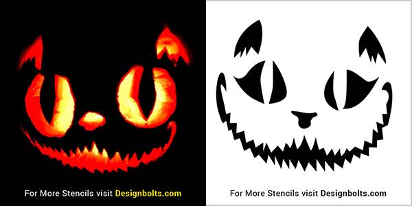 Free trendy pumpkin carving stencils in pdf ai