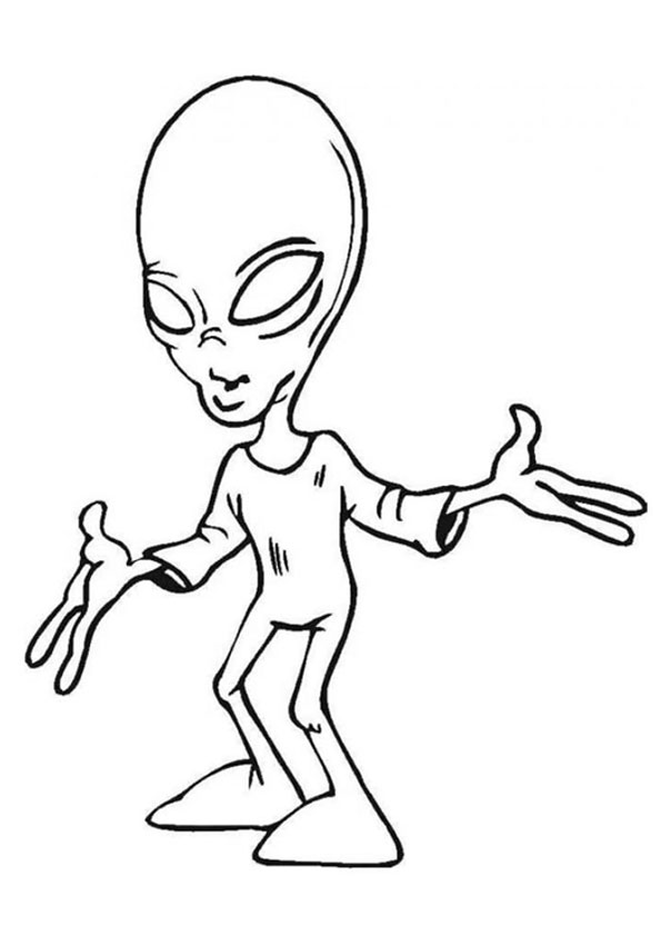 Coloring pages alien coloring pages