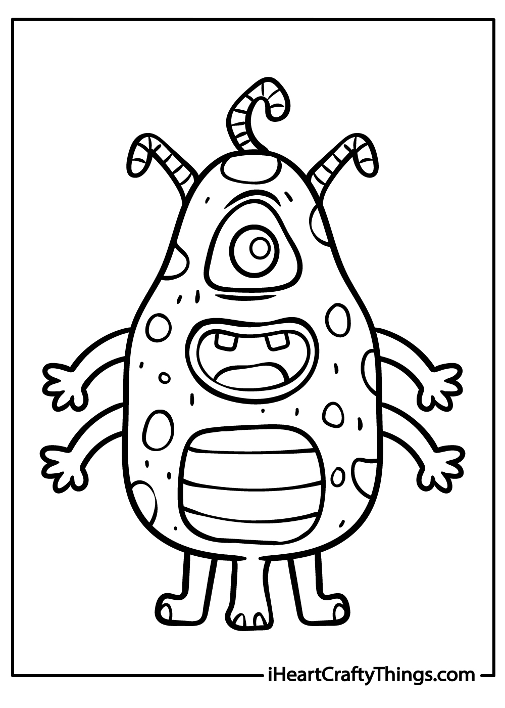 Alien coloring pages free printables