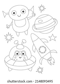 Aliens colouring pages images stock photos d objects vectors