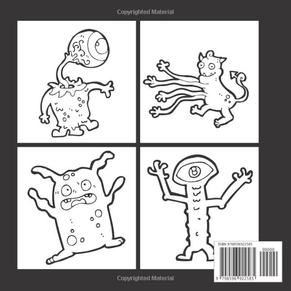 Alien coloring book for kids funny aliens designs for boys and girlsmonstersufospace saucersrockets and more gifts for children amber julita books