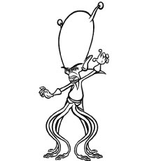 Top free printable funny alien coloring pages online