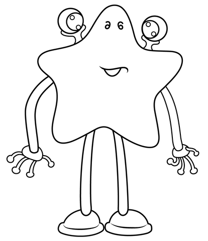 Alien coloring page free printable coloring pages