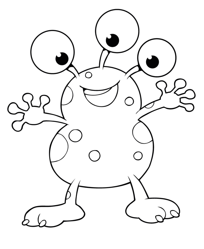 Alien coloring pages printable for free download