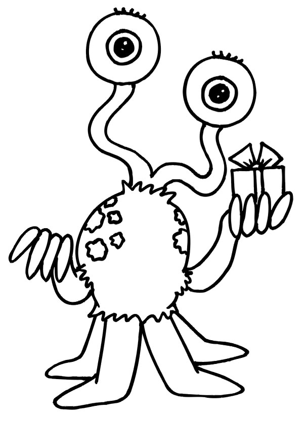 Coloring pages alien coloring page for kids