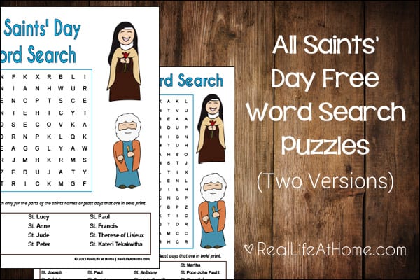 All saints day coloring page litany of saints mini book