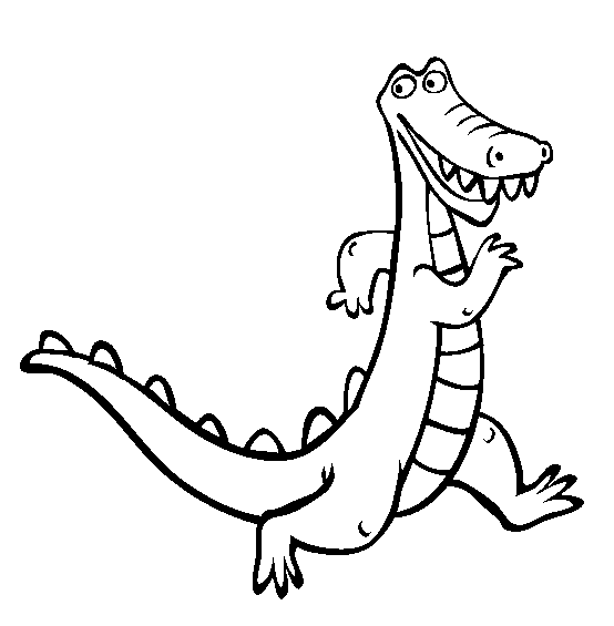 Alligator coloring page