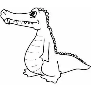 Alligator coloring page