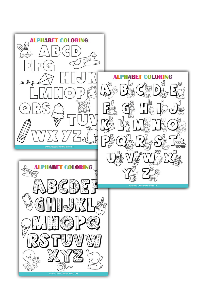 Letter coloring pages â freebie finding mom