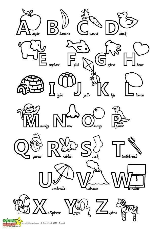 Alphabet poster printables