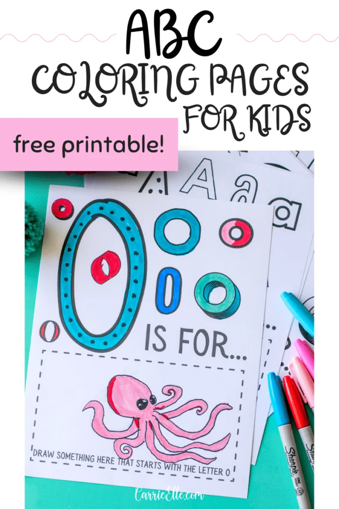 Printable abc coloring pages for kids