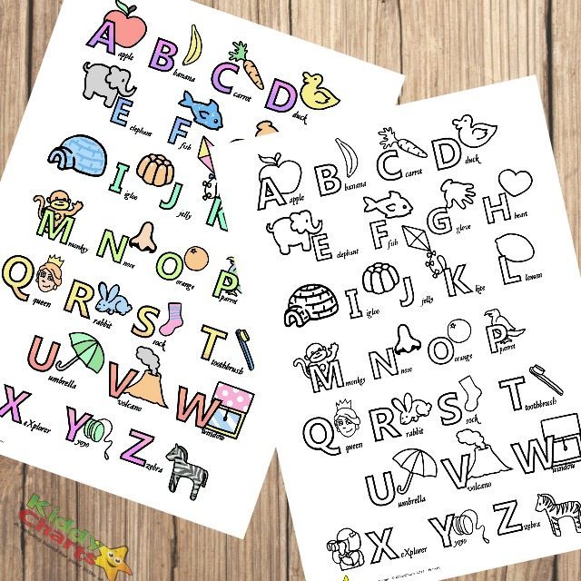 Alphabet poster printables