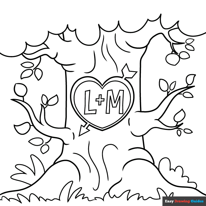 Free printable tree coloring pages for kids