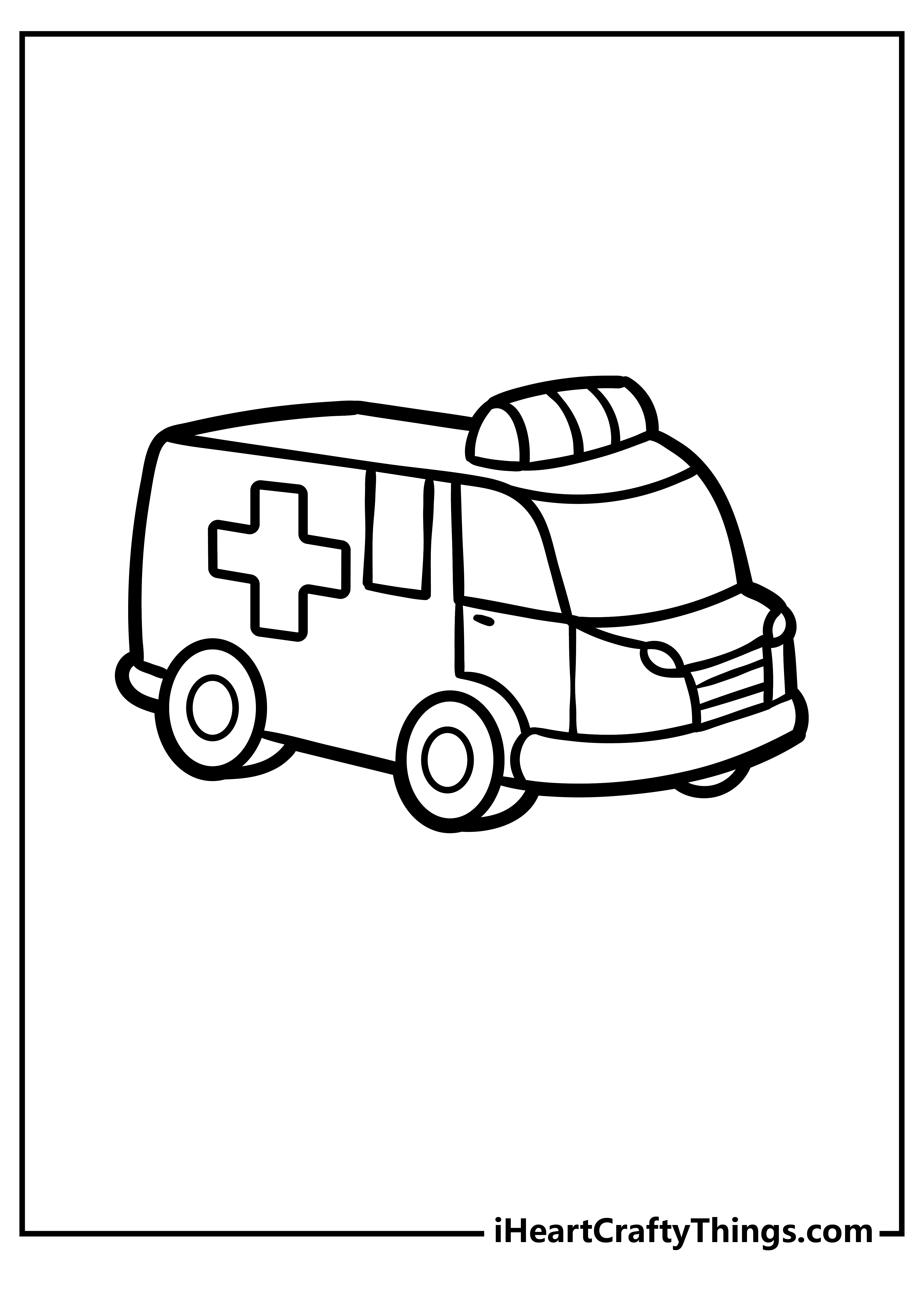 Ambulance pages free printables