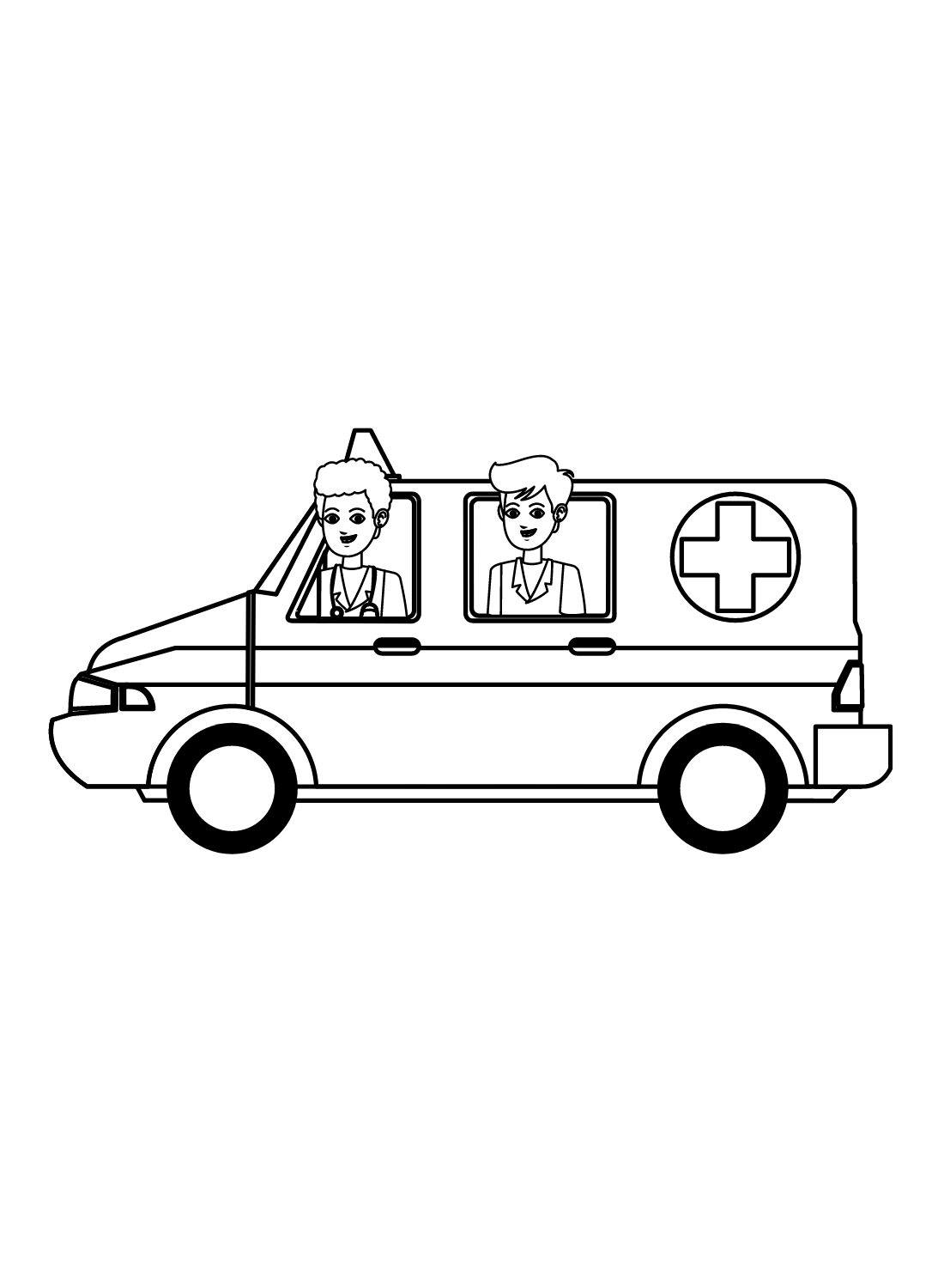 Ambulance coloring pages printable for free download