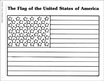 The flag of the united states of america printable coloring pages