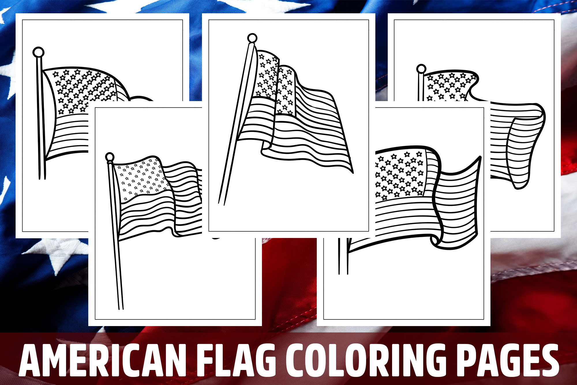 American flag coloring pages for kids girls boys teens birthday school activity made by teachers