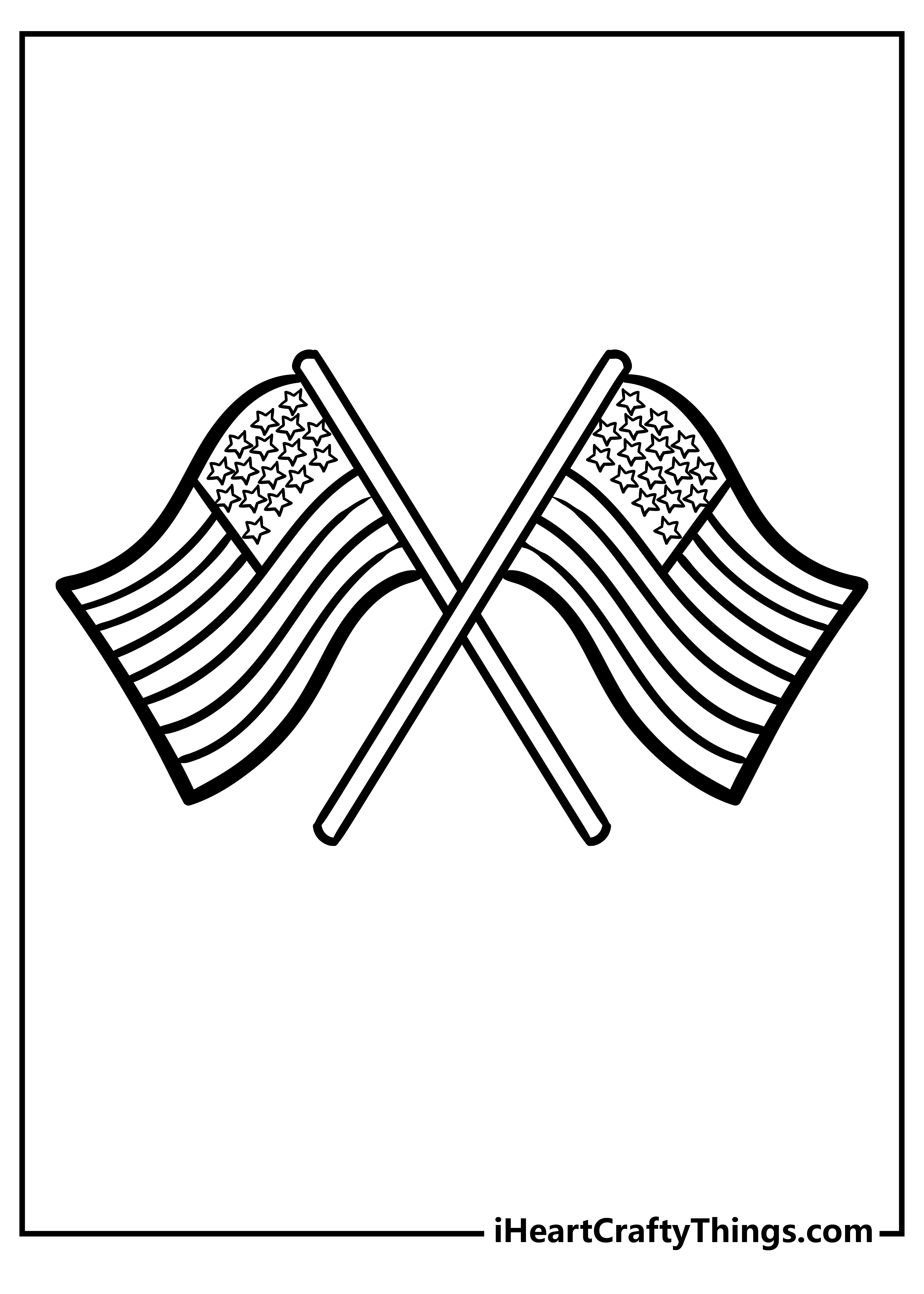 American flag coloring pages free printables