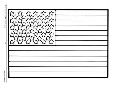 Flag large pattern printable coloring pages