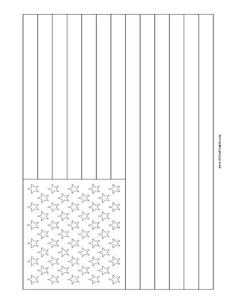 Usa flag coloring page â free printable