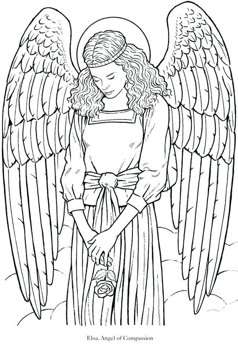 Angel coloring pages pdf