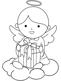 Angels coloring pages and printable activities