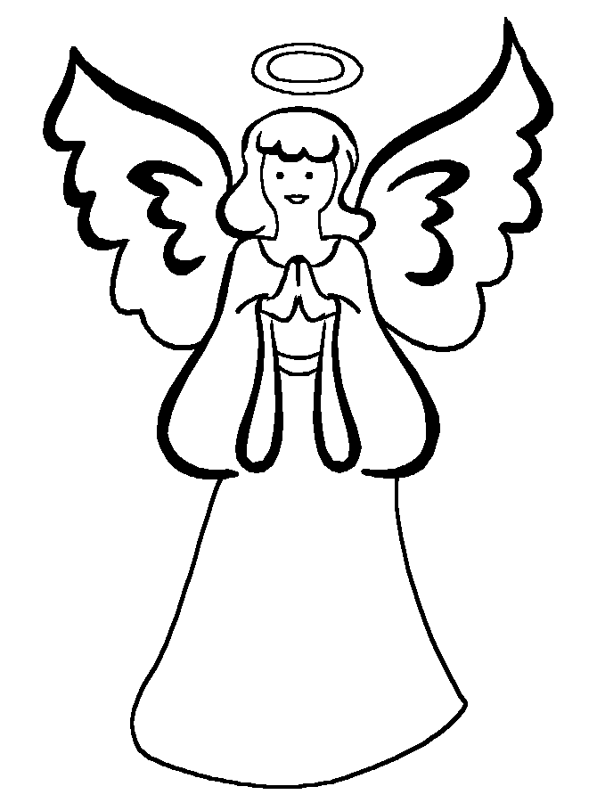 Free printable angel coloring pages for kids