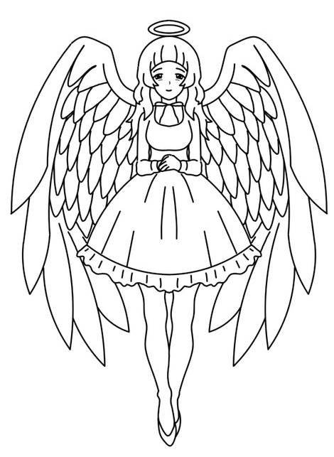 Angel coloring pages printable for free download