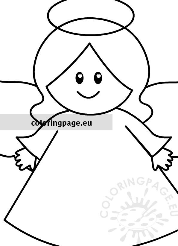 Printable angel coloring page coloring page