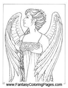 Free printable angels coloring pages for adults