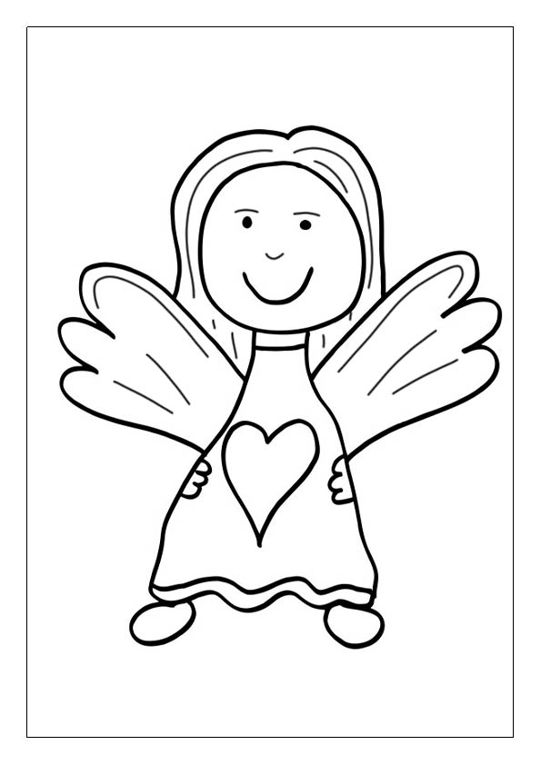 Angel coloring pages free printable coloring sheets for kids