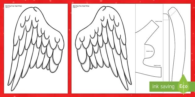 Angel wings template role